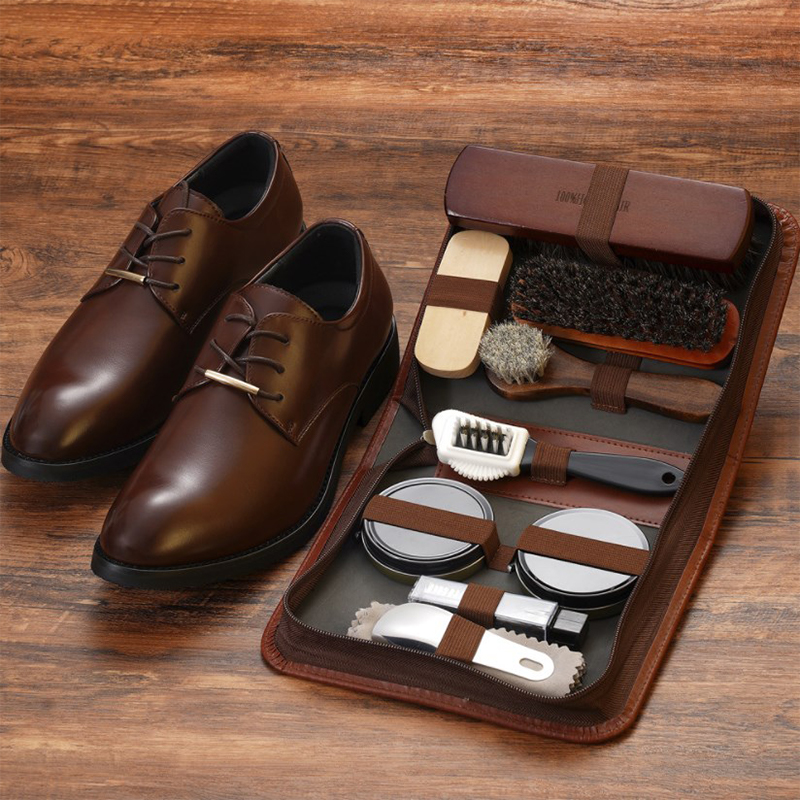 Care For Sneaker - ชุดแปรงขัดรองเท้า Horsehair เครื่องมือขัดหนังทำความสะอาดรองเท้าสีขาวชุดซ่อมบำรุงล้างไม้อ่อน