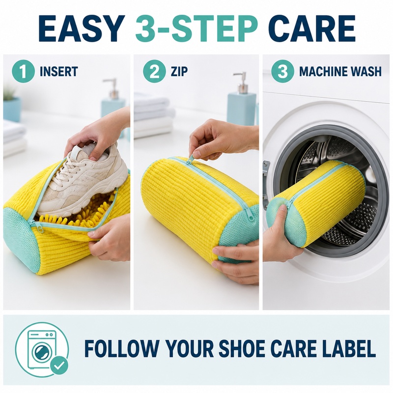 ถุงซักรองเท้าทรงกระบอก ป้องกัน - Care For Sneaker บทวิจารณ์และราคา