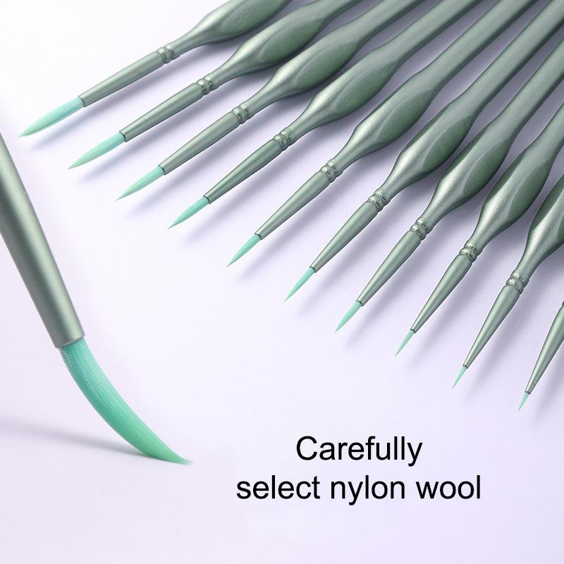 ชุดแปรงทาสีขนาดเล็ก 11 ชิ้น ขน - Brush Bristle Set บทวิจารณ์และราคา