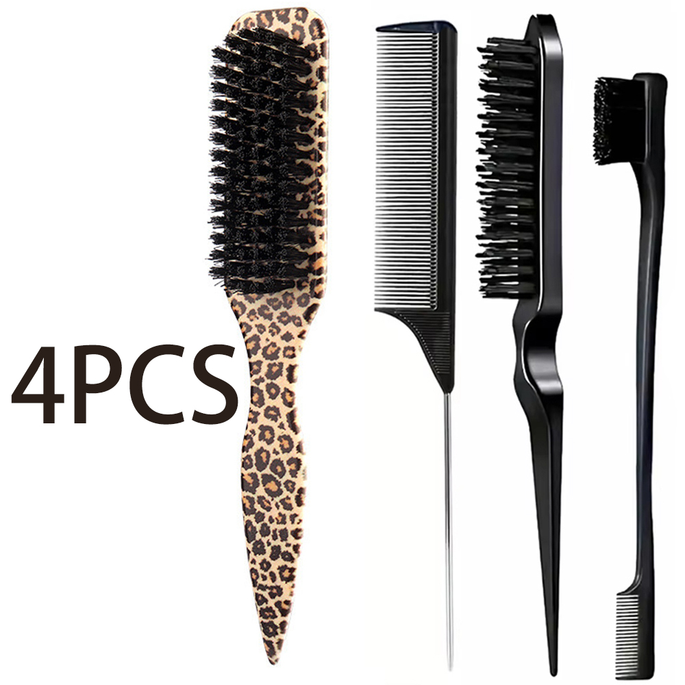 ชุดแปรงหวีผมขนหมูป่า 4 ชิ้น สำ - Brush Bristle Set บทวิจารณ์และราคา